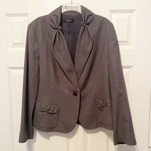 Talbots Grey Wool Blazer. Size 18